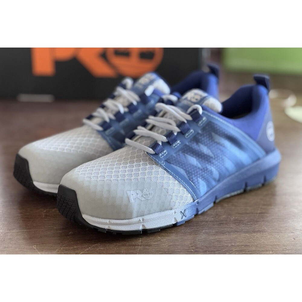Women’s Size 9 Timberland PRO Flex HoverSpring Work Shoes Blue A41N9